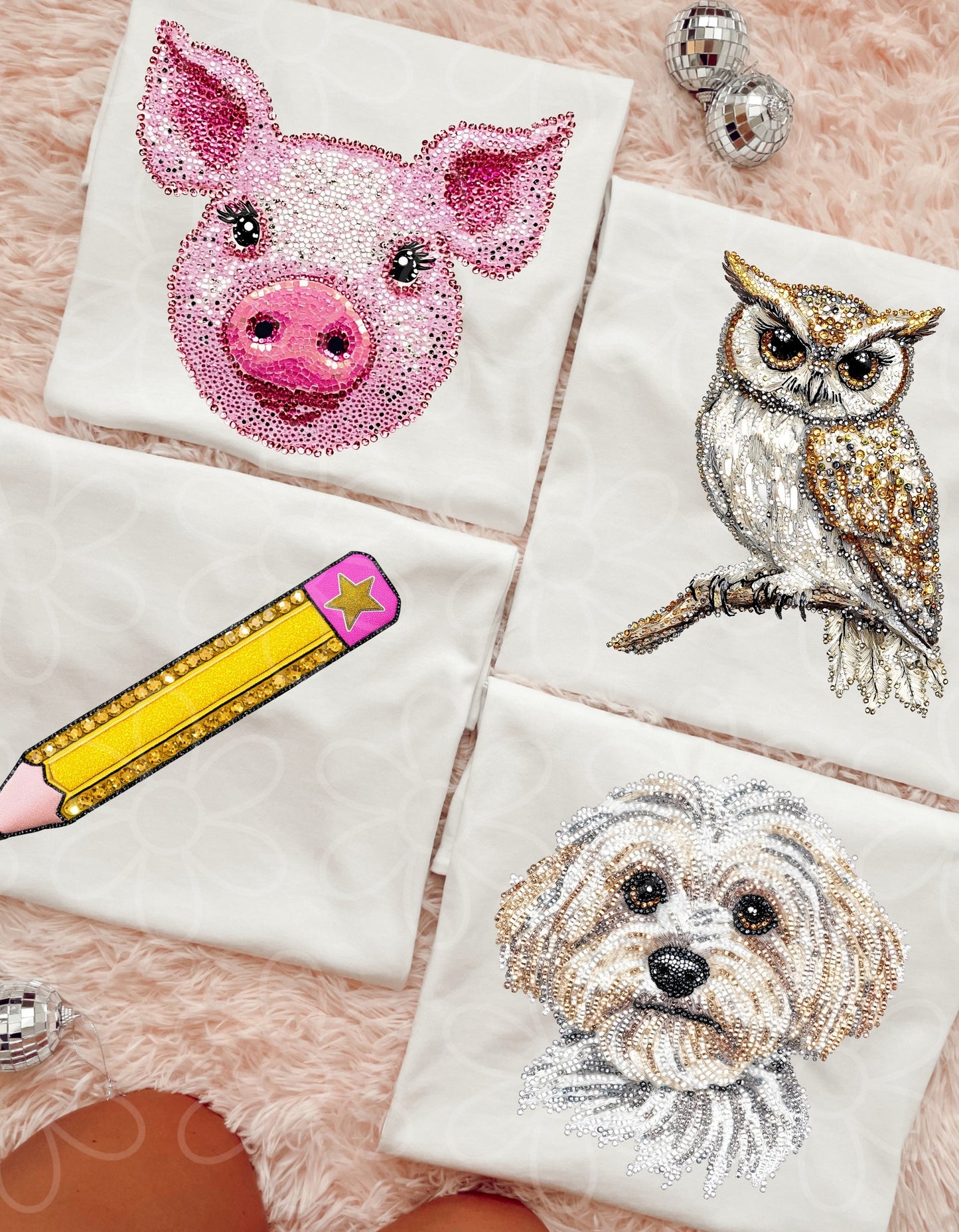 Faux Rhinestone Designs (MULTIPLE OPTIONS)  DTF Transfer