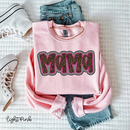 Leopard Check Mama Completed Tee