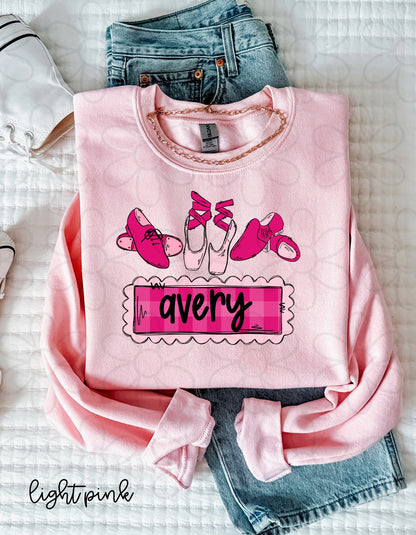 Custom Dance Trio Name Patch Kids Completed Tee