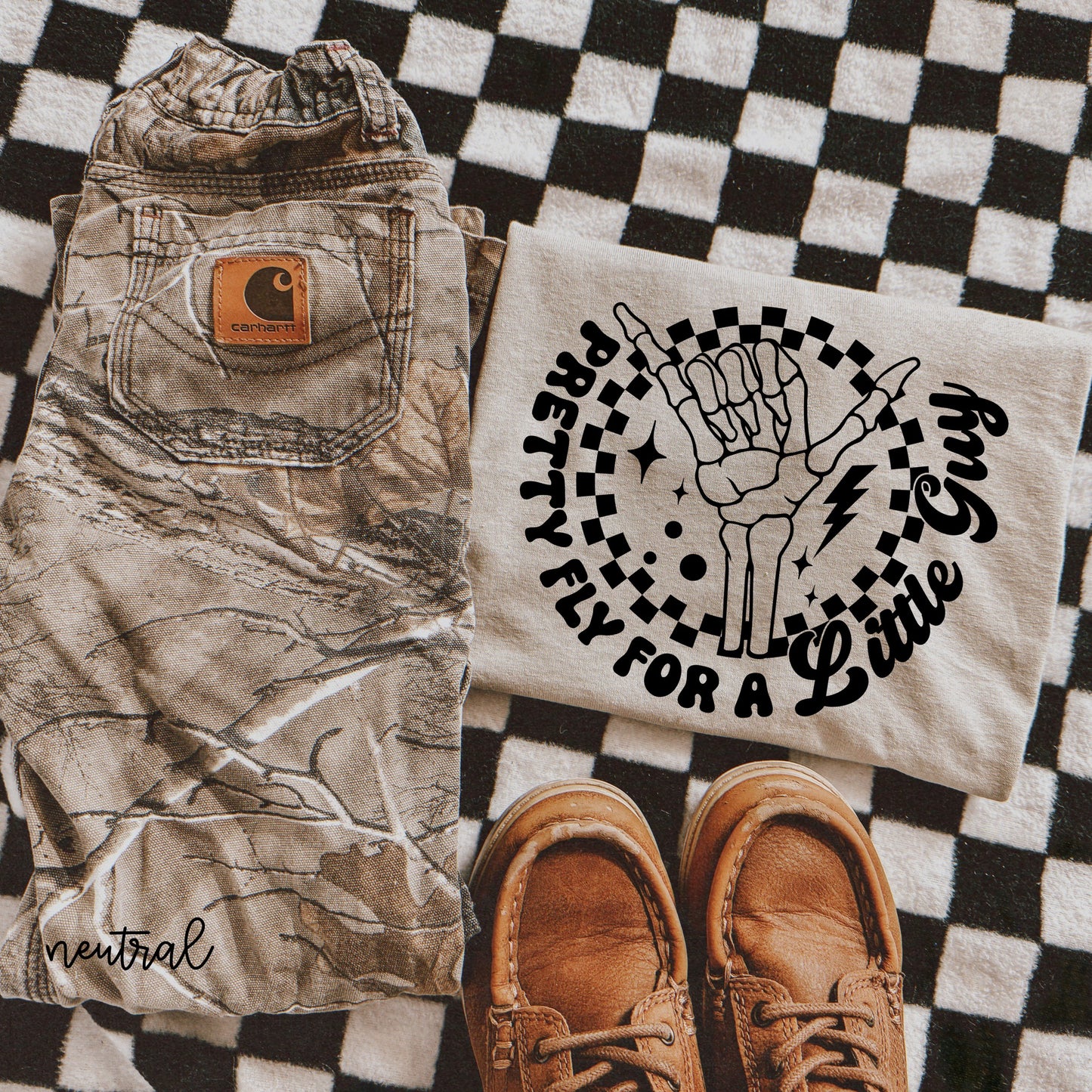 Pretty Fly For A Little Guy Kids Completed Tee