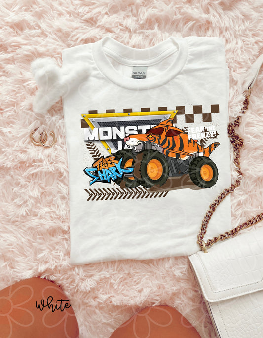 Monster Jam Tiger Shark Kids Completed Tee