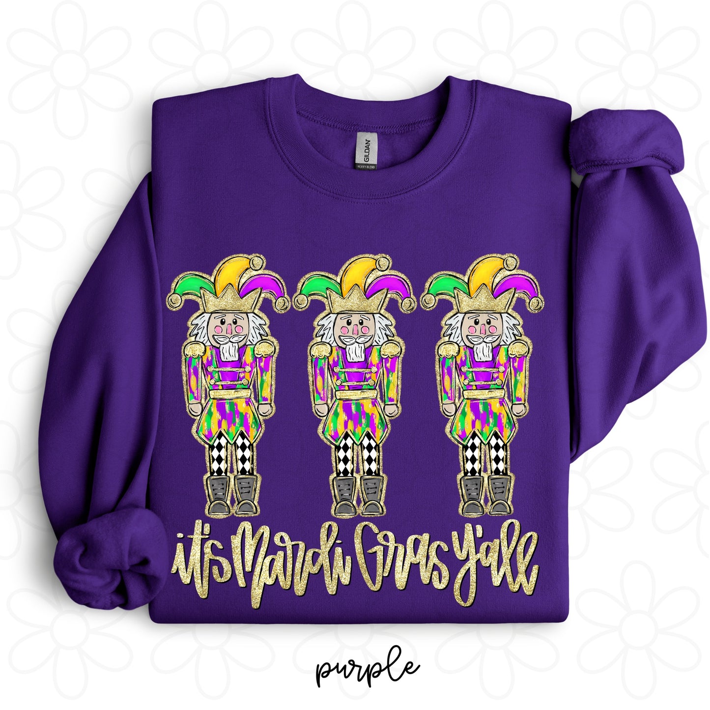 It's Mardi Gras Y'all Nutcracker Kids Completed Tee