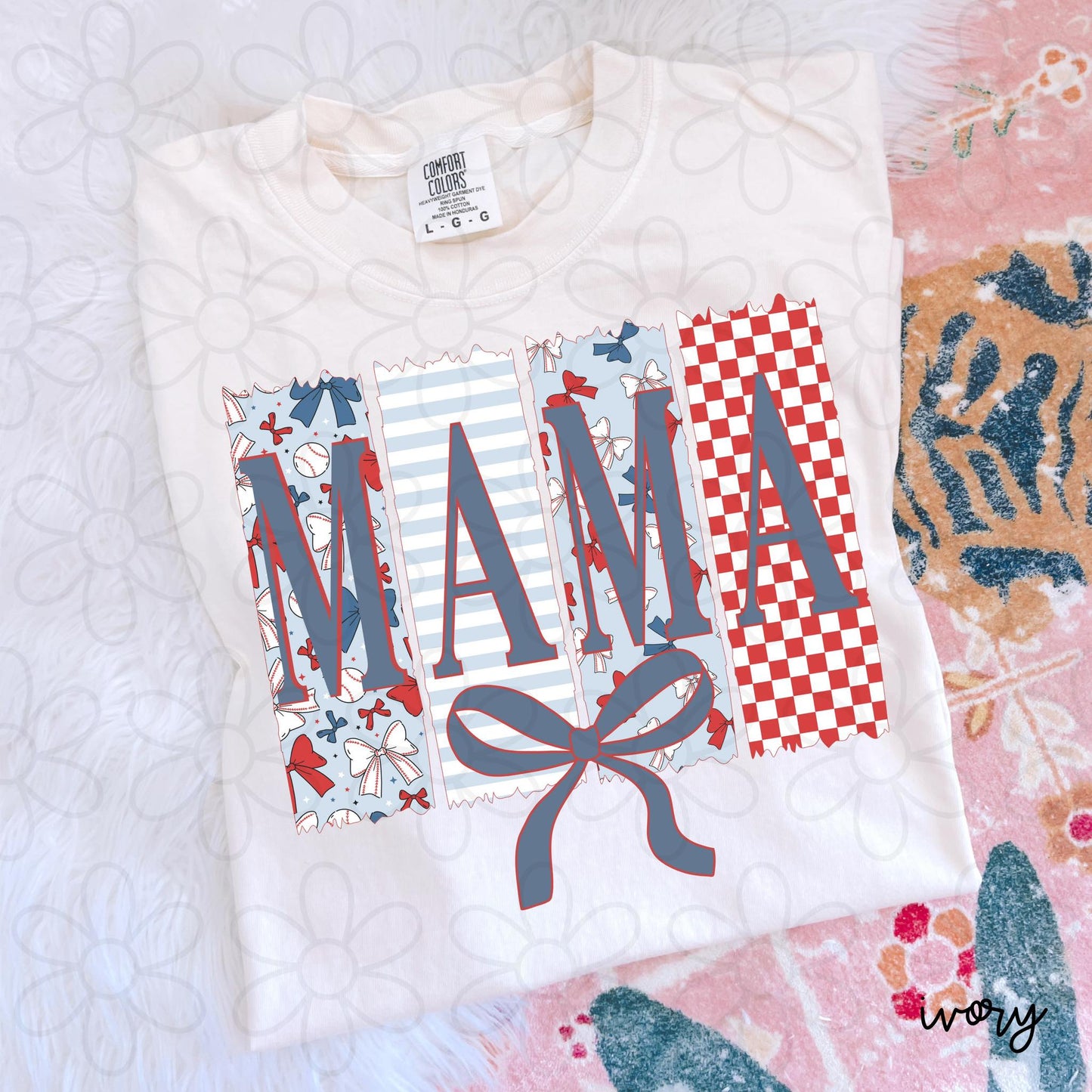 Baseball Coquette Mama DTF Transfer