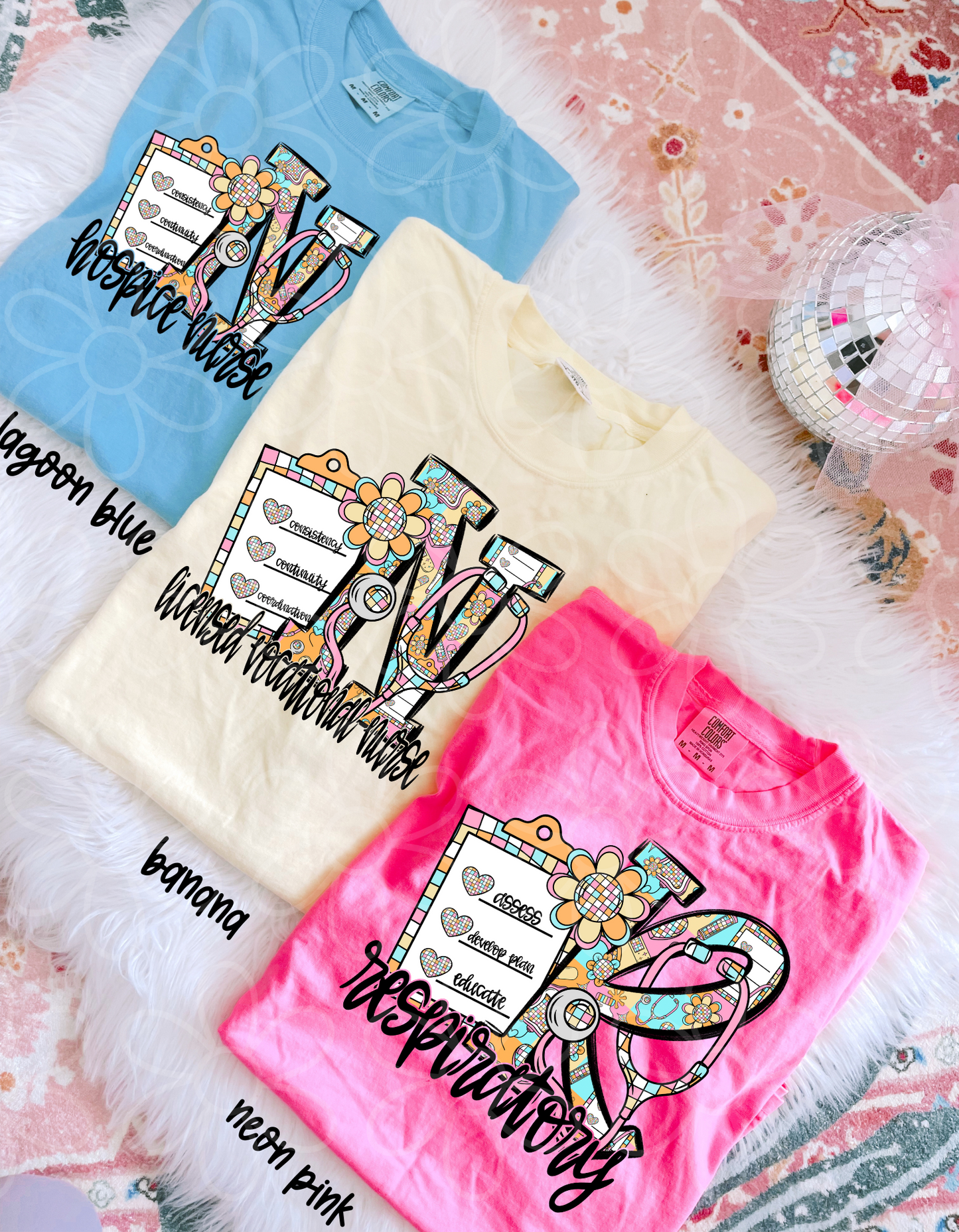 Retro Occupation Letters - Multiple Options (No Customs) Completed Tee