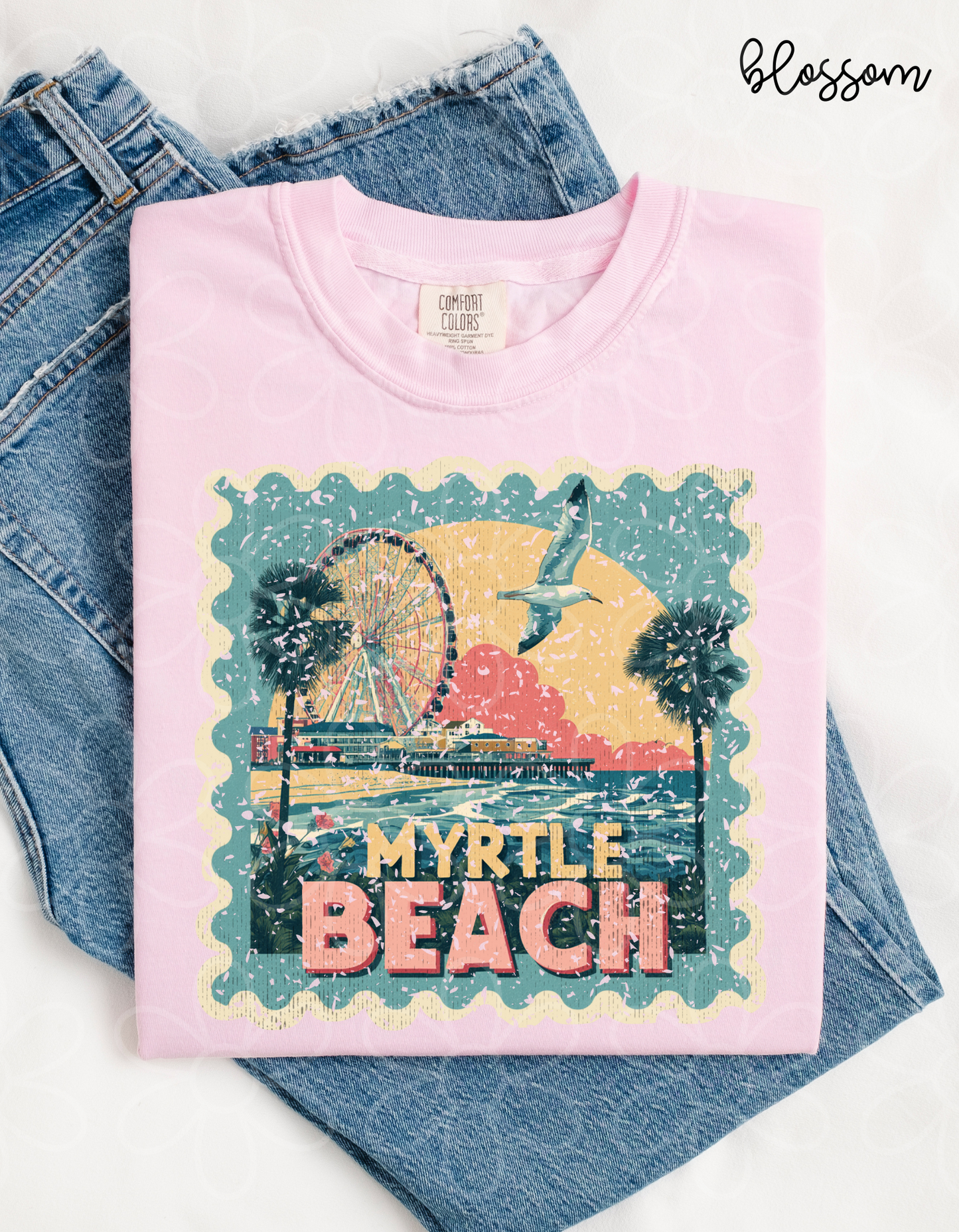 Distressed Beach Stamps (Multiple Options) DTF Transfer