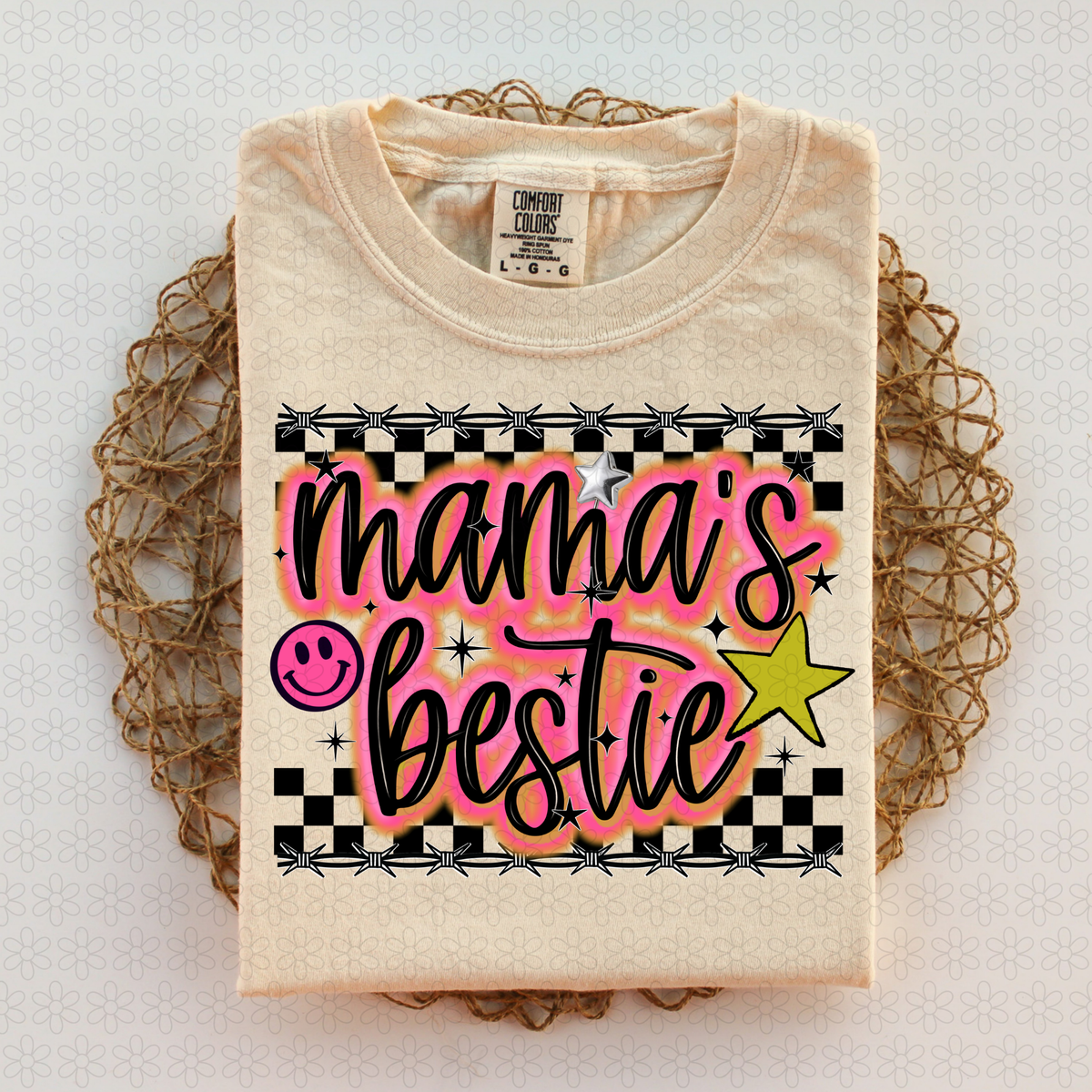 retro mamas bestie Completed Tee
