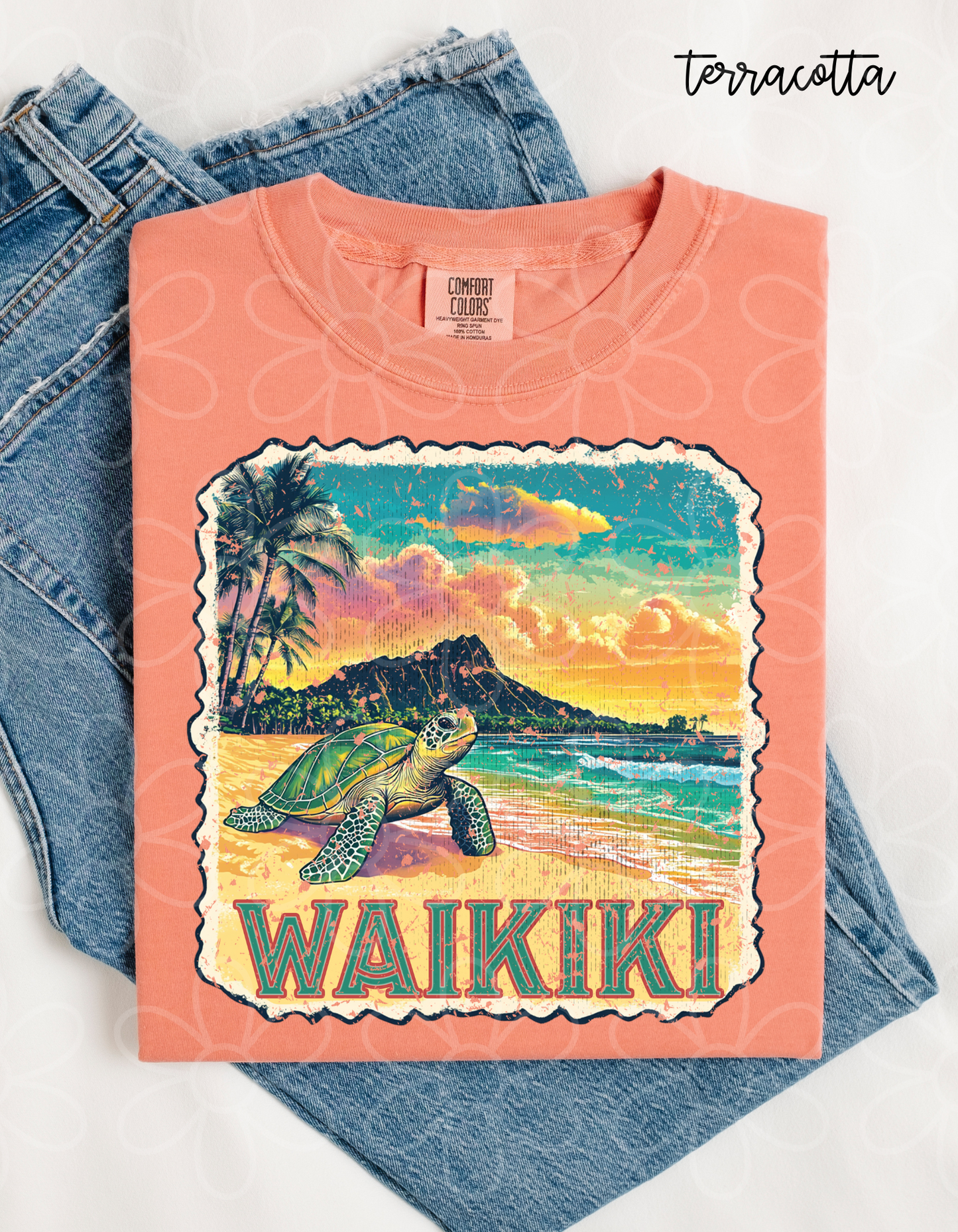 Distressed Beach Stamps (Multiple Options) Kids Completed Tee