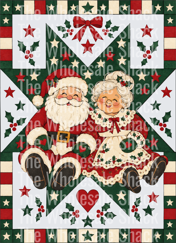 Vintage Santa DTF Transfers