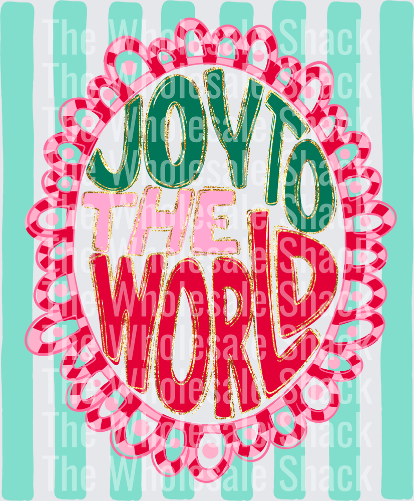 Joy To The World DTF Transfers