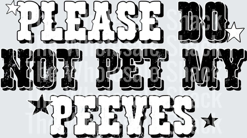 Please do not pet my Peese