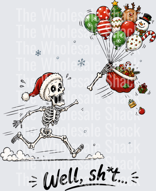 Well Shit Christmas DTF Transfer