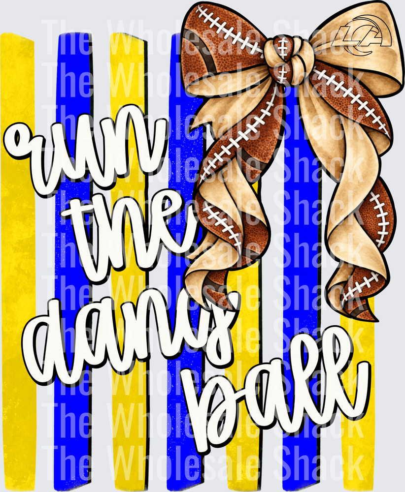 Run The Dang Ball-Yellow and Blue