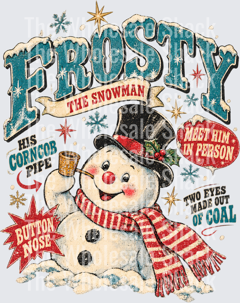 Frosty Retro DTF Transfers