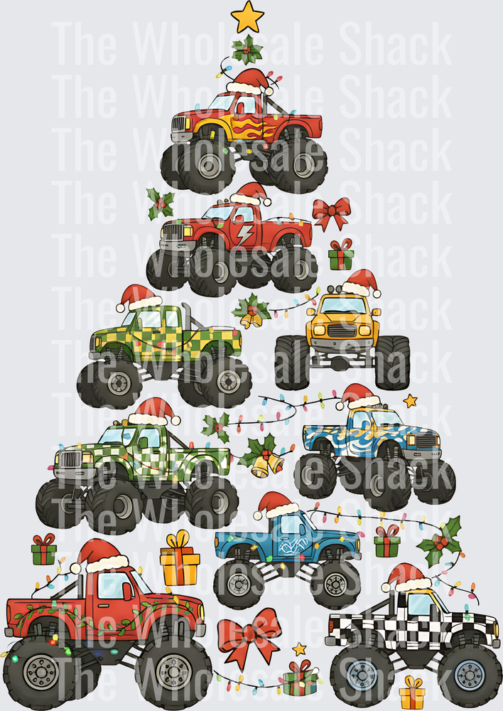 Monster truck Christmas tree