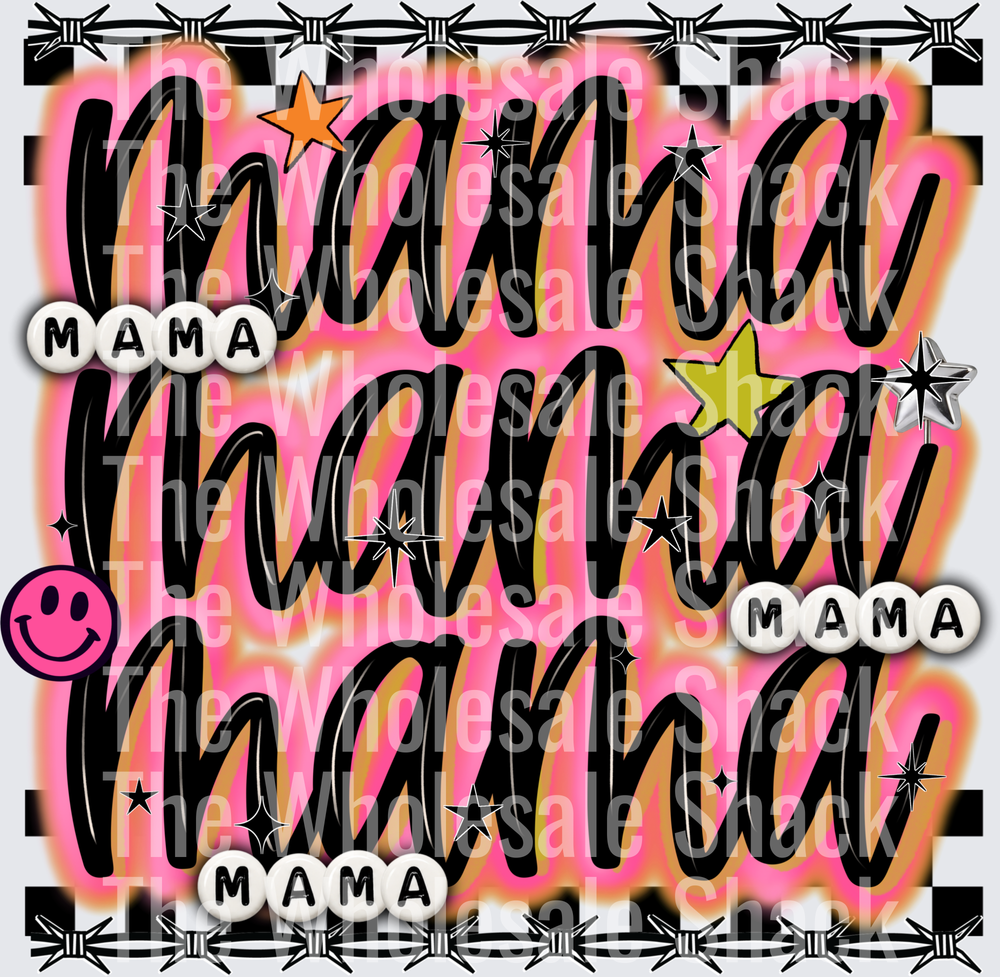 retro mama DTF Transfers
