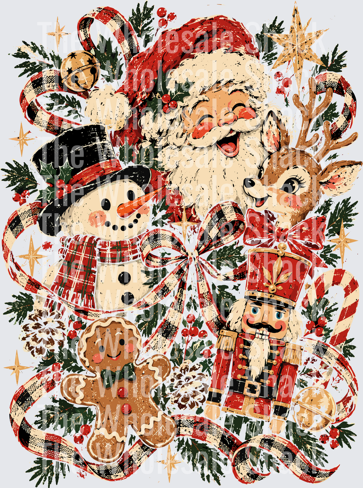 Christmas Collage DTF Transfers