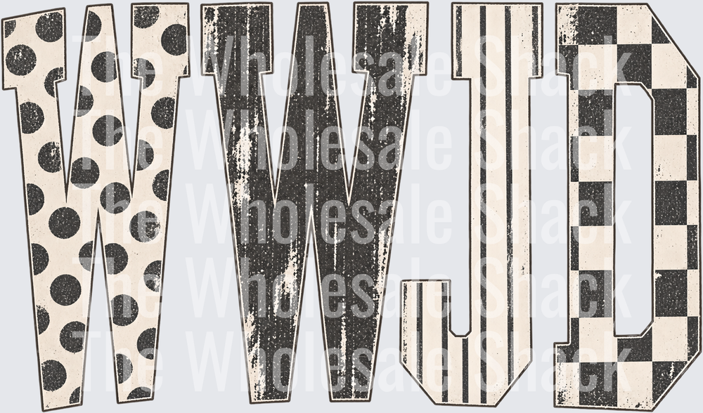 WWJD Polka dot checkered
