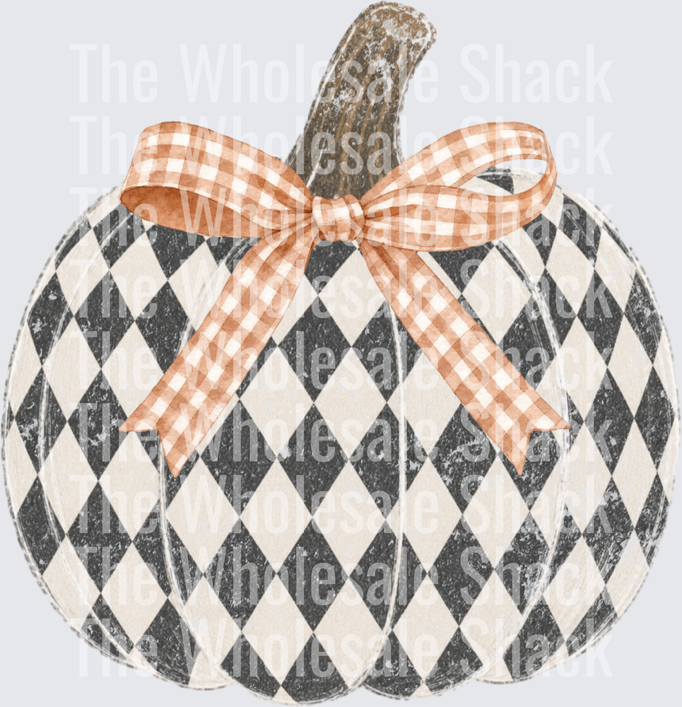 Checkered Coquette Pumpkin
