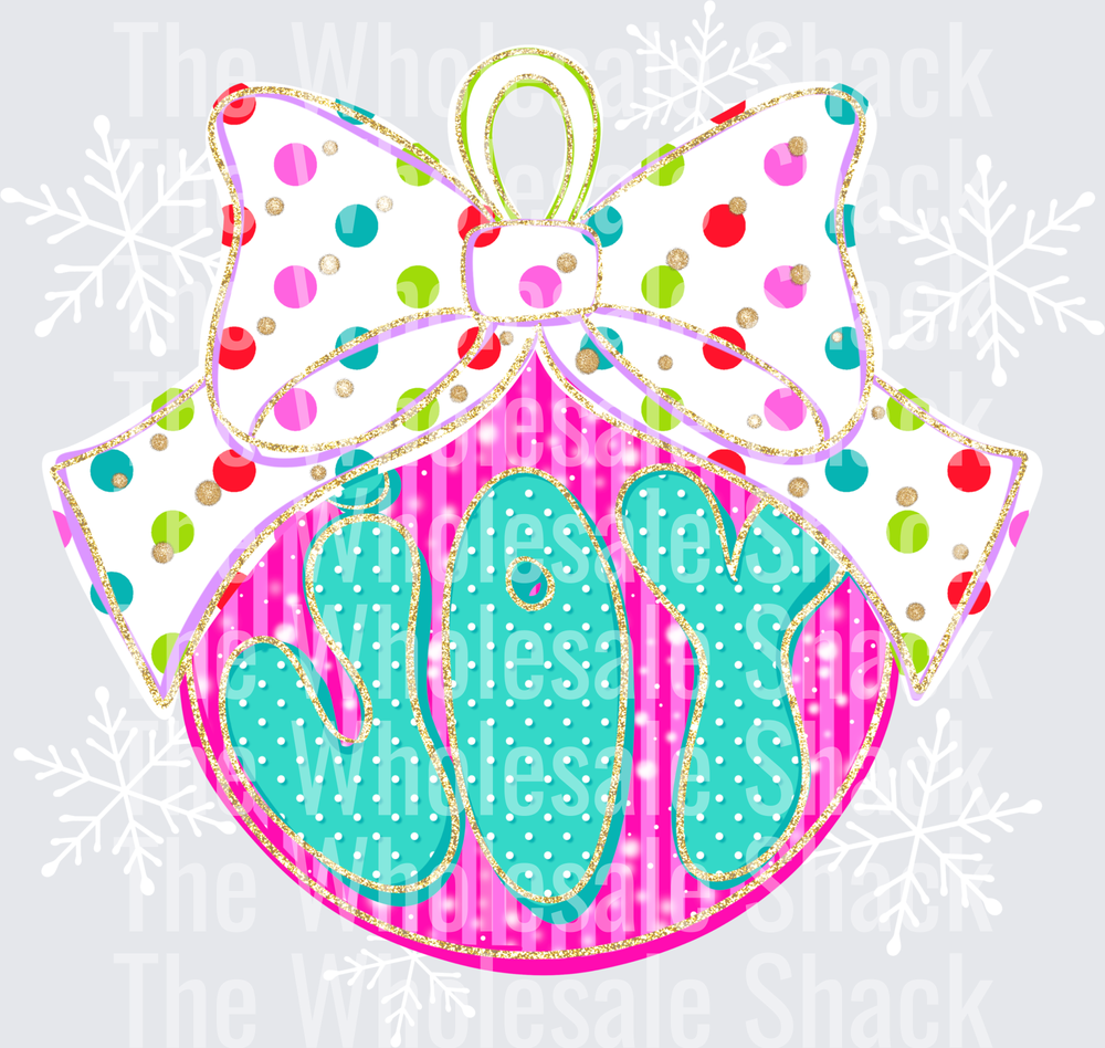 Joy Christmas ornament