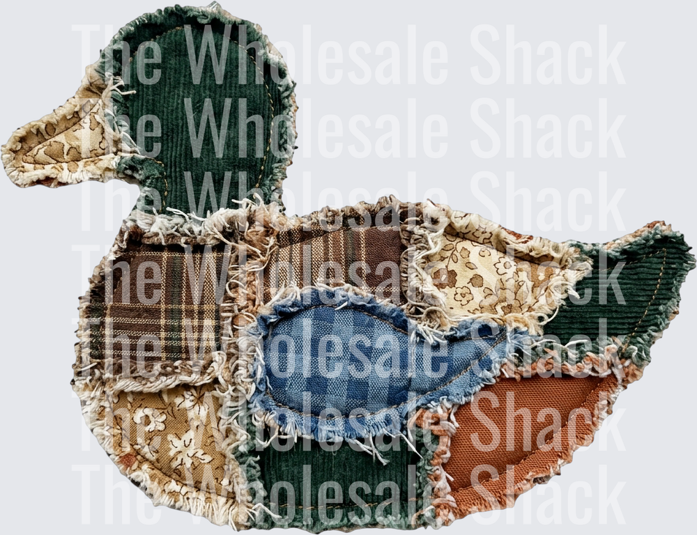 Quilted Mallard Duck DTF Transfer