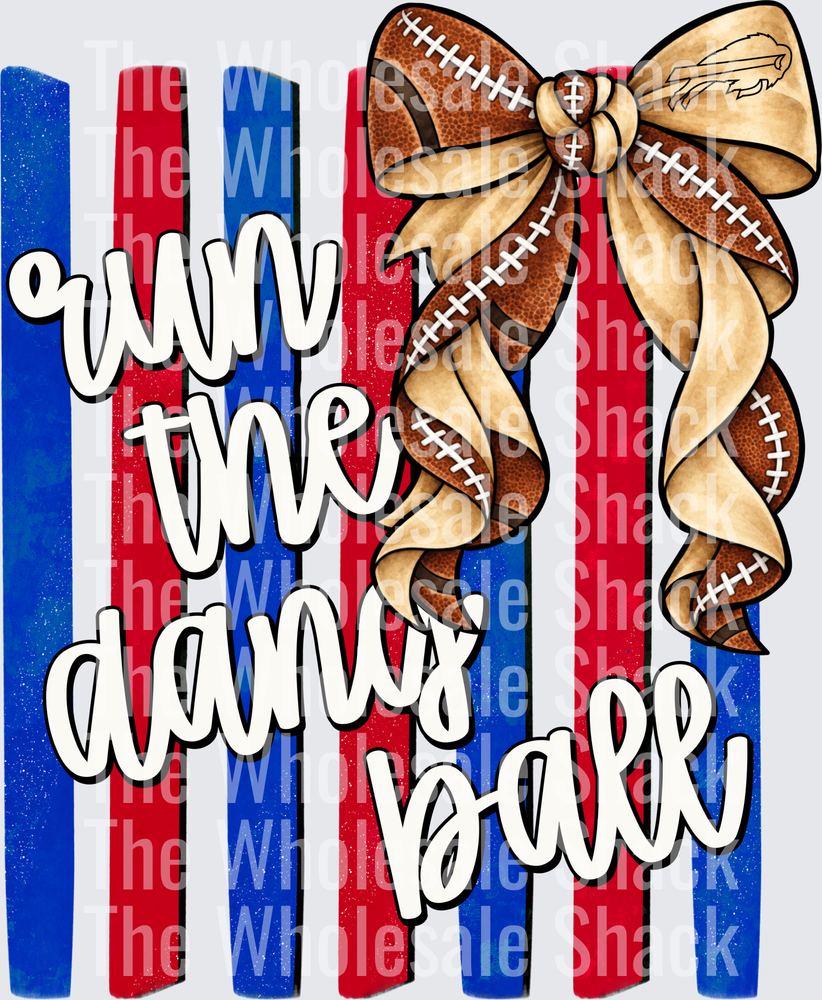 Run The Dang Ball-Blue and red