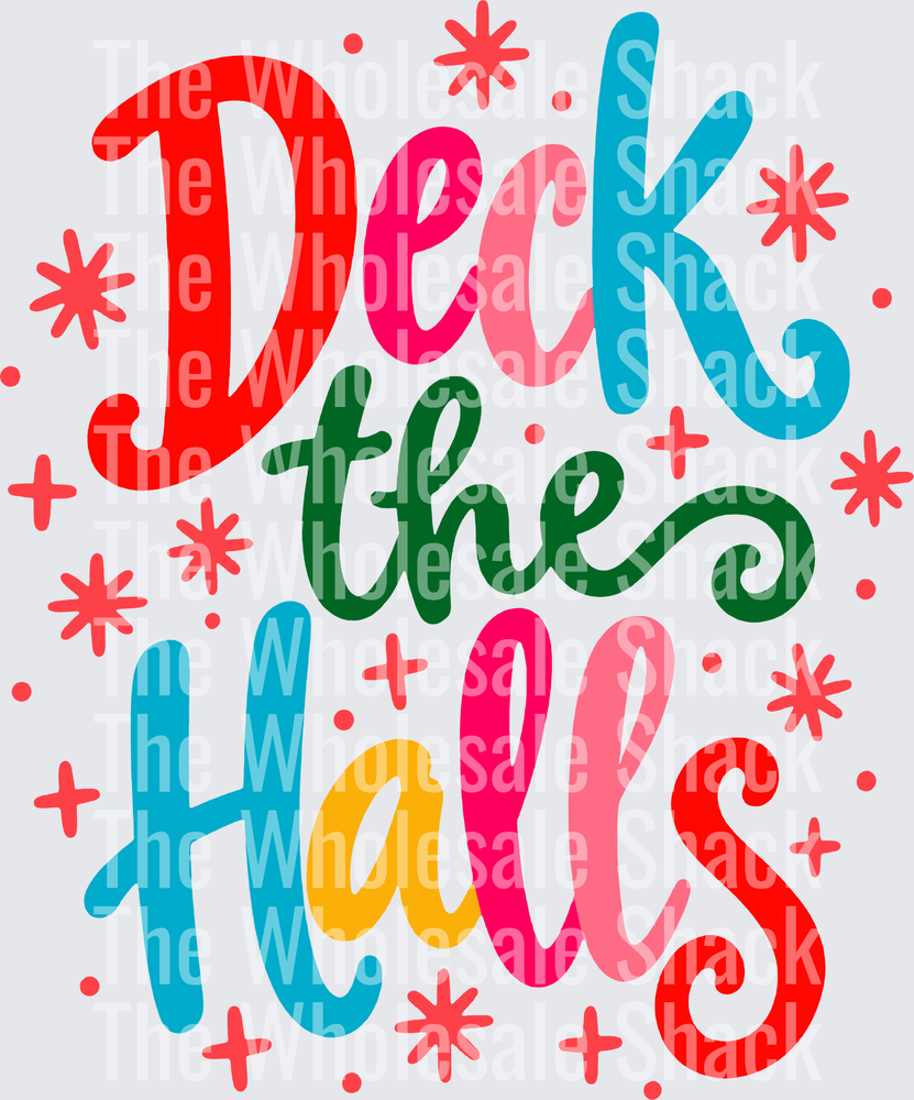 Deck the Halls DTF Transfers