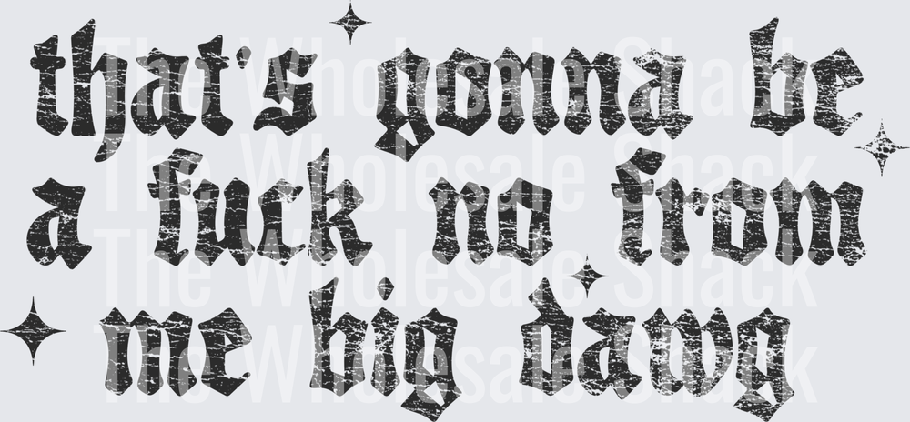Fuck no Black