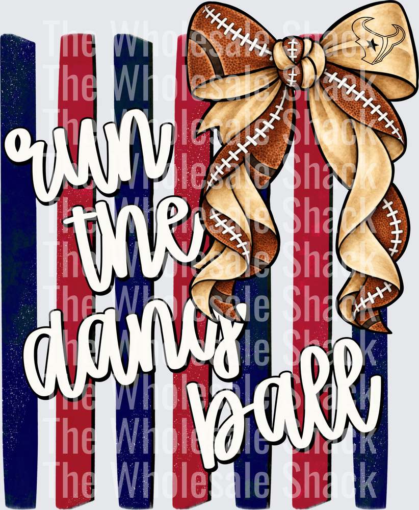 Run The Dang Ball-Navy and Red