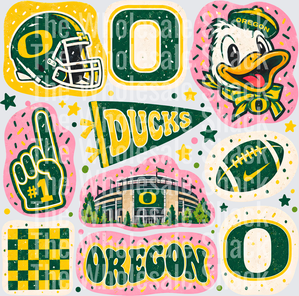 Colorful Ducks DTF Transfers