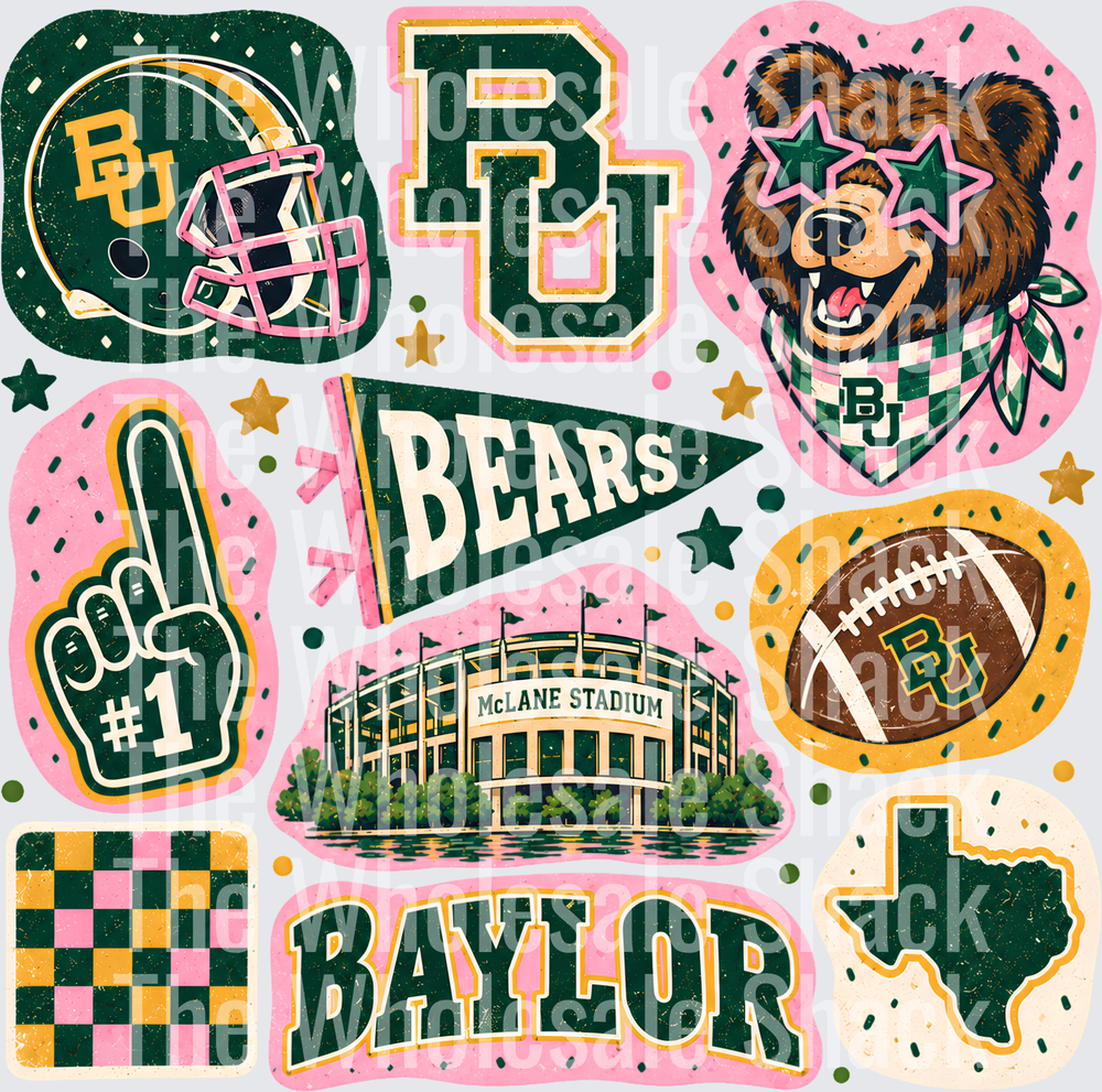 Colorful Bears DTF Transfers