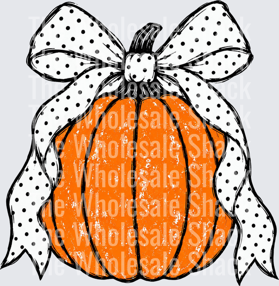 Vintage Pumpkin Coquette DTF Transfer