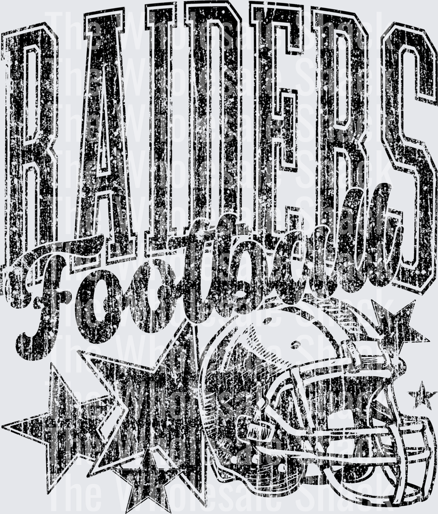 Distressed football Star teams- NO CUSTOMS (70)
