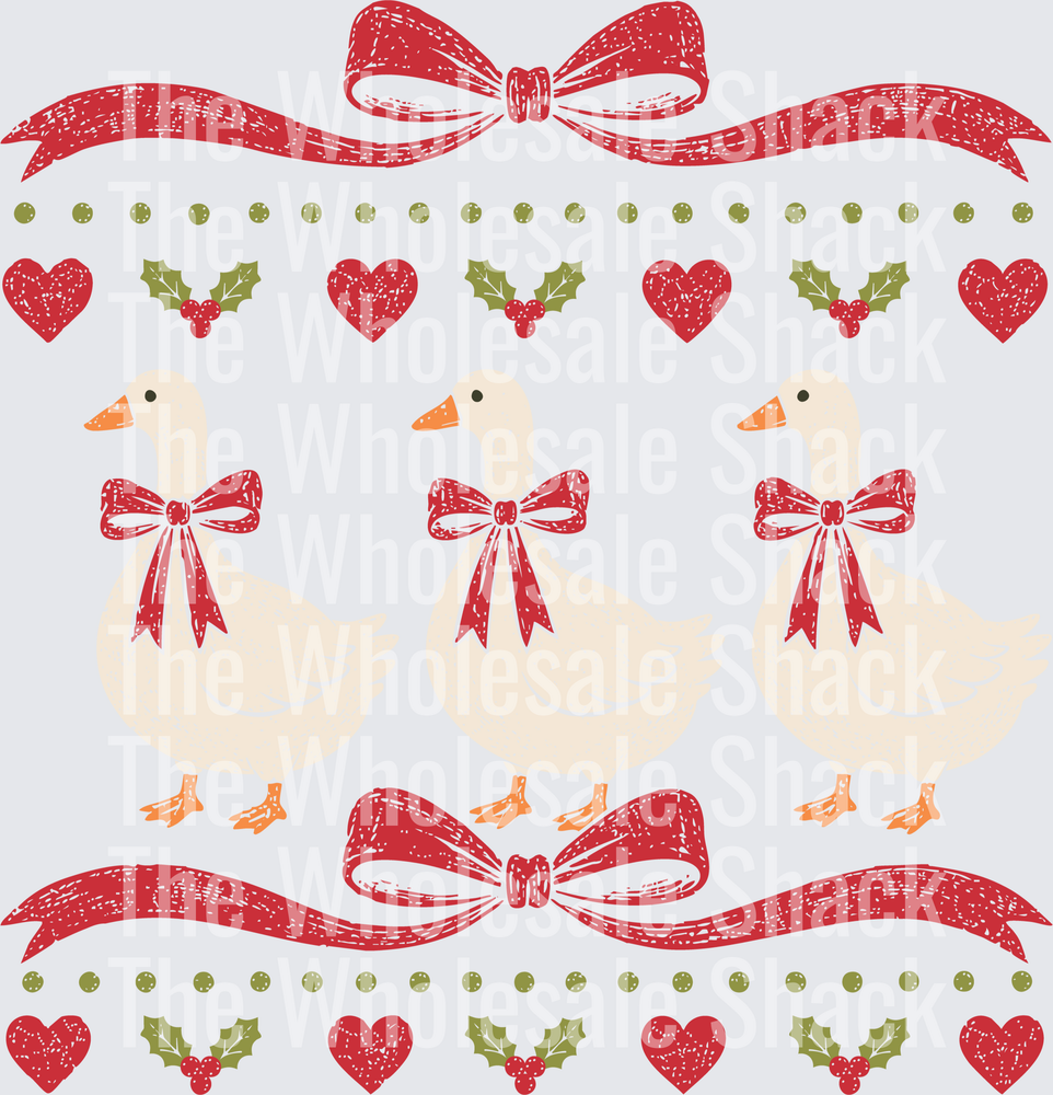Christmas goose DTF Transfers