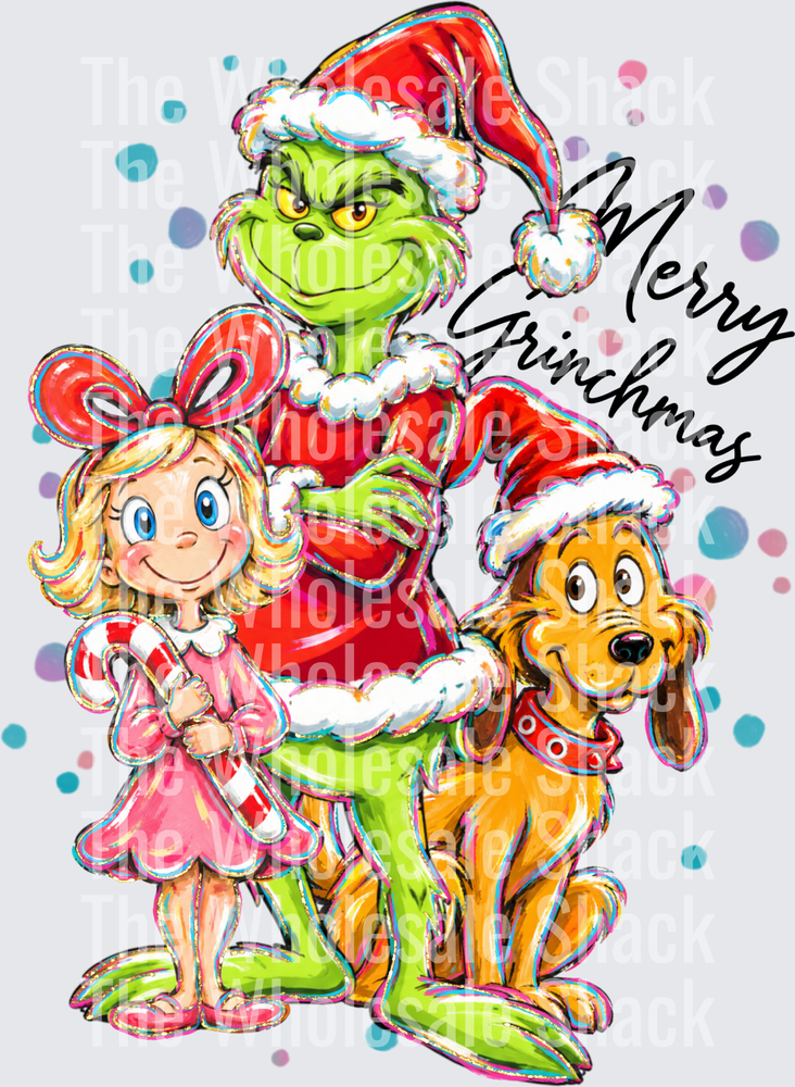 Merry Grinchmas DTF Transfer