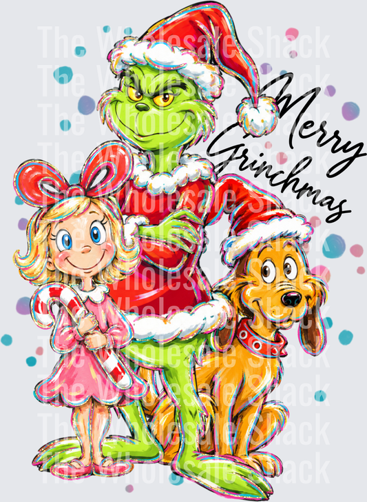 Merry Grinchmas DTF Transfer