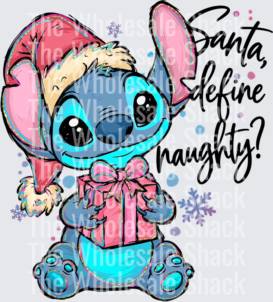 SANTA DEFINE NAUGHTY DTF Transfers