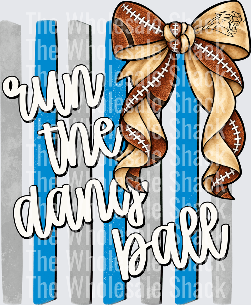 Run The Dang Ball-Gray and Blue