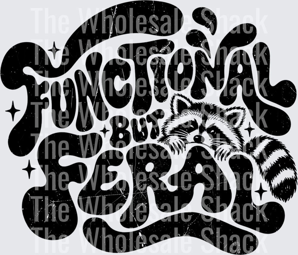Functional Feral in black DTF Transfers