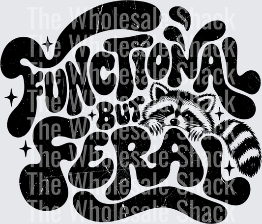 Functional Feral in black DTF Transfers