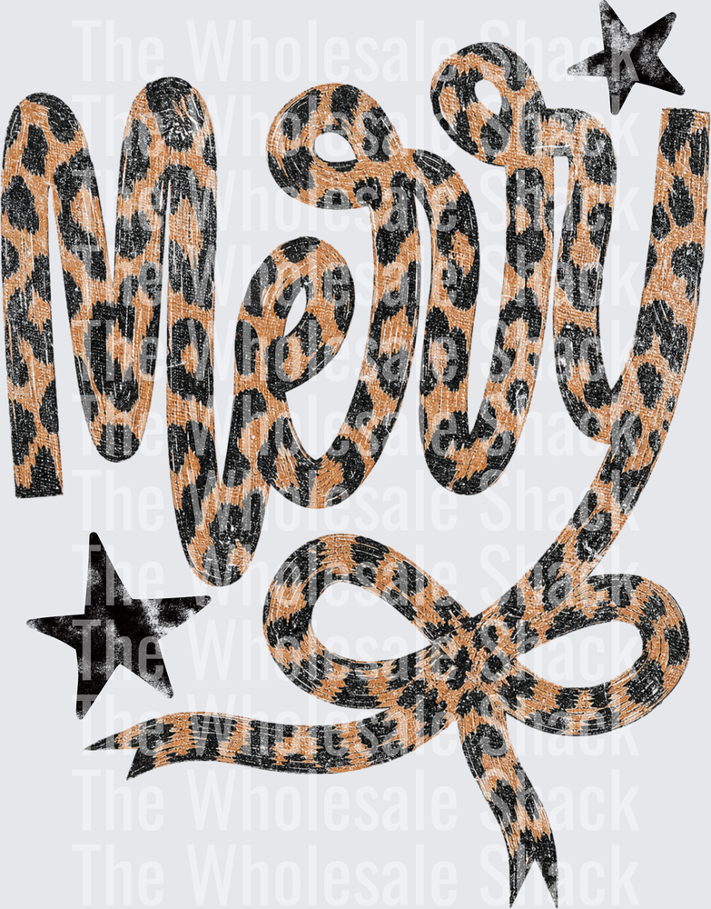 Leopard Merry DTF Transfers