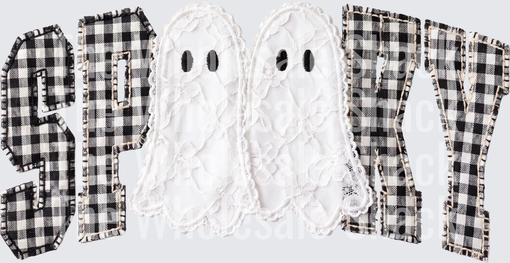 SPOOKY GHOST CHECKERED