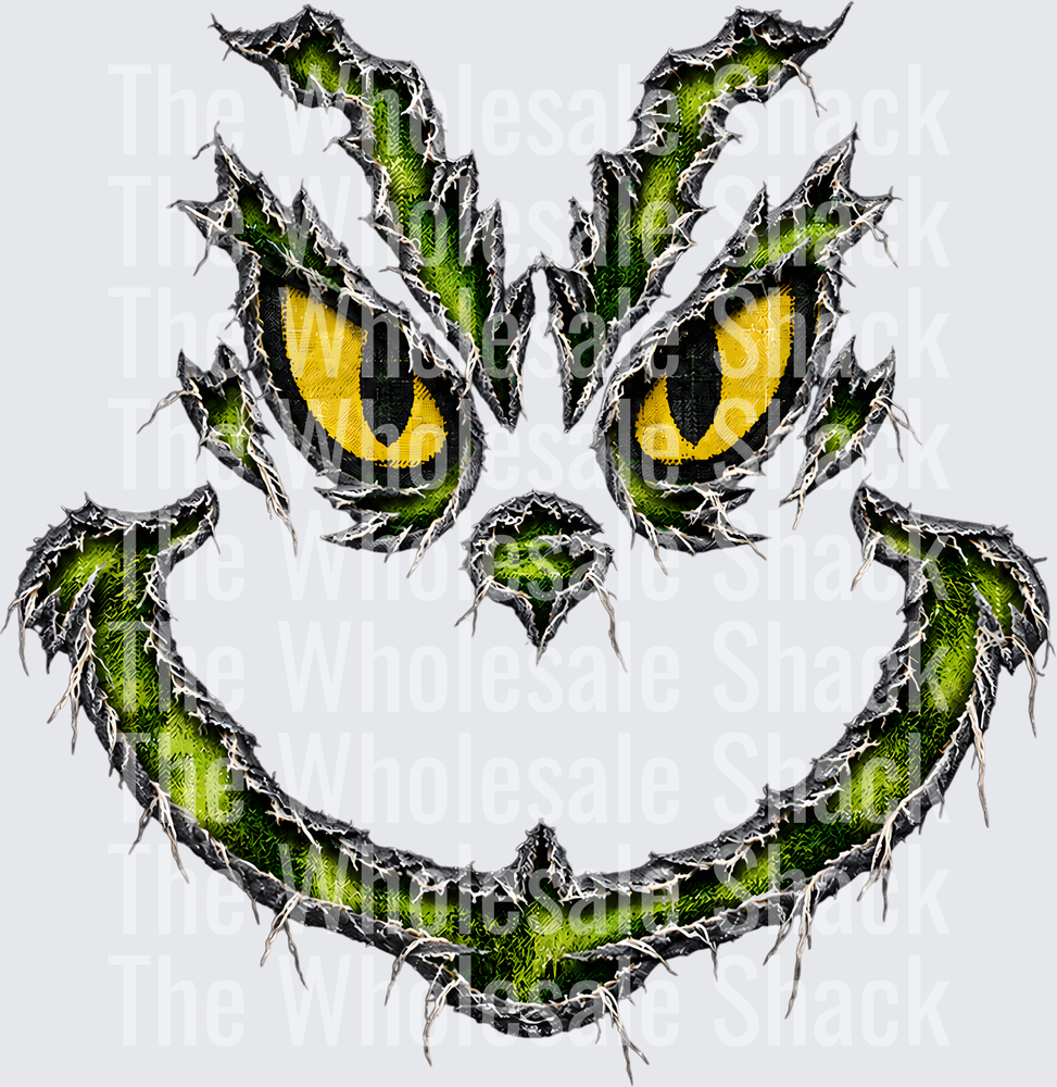 Grin Face Christmas DTF Transfers