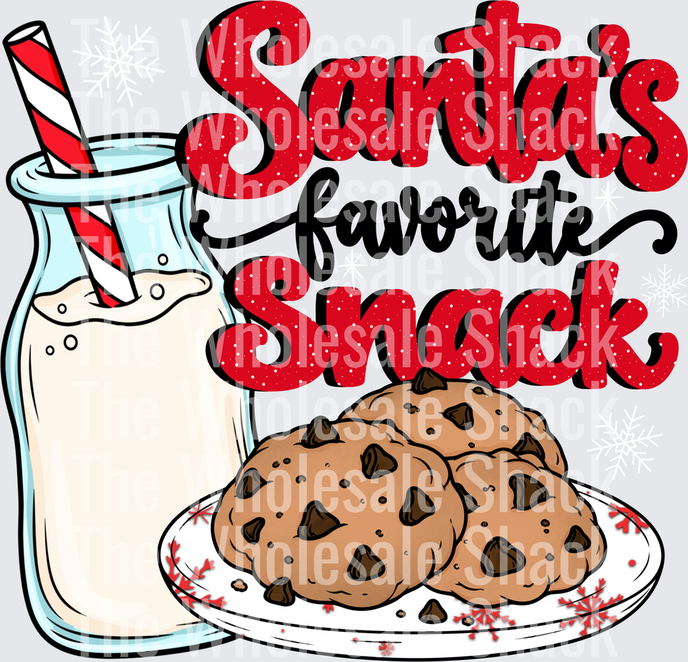 Santa’s favorite snack DTF Transfers