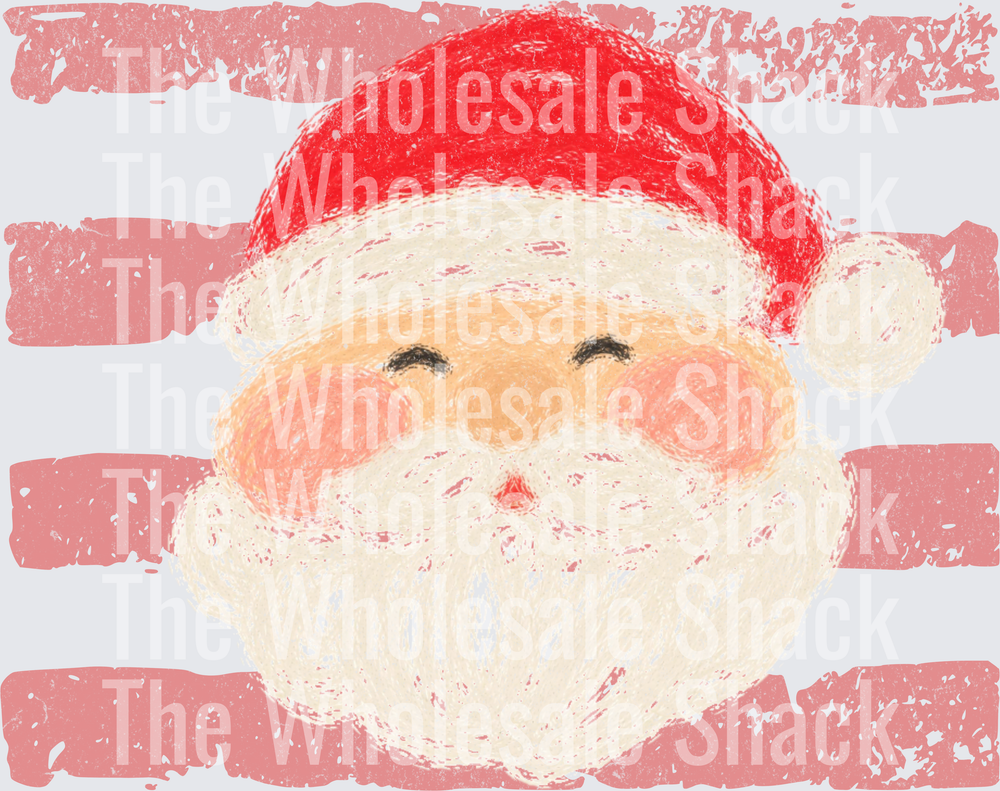 Santa- Red Stripes Christmas