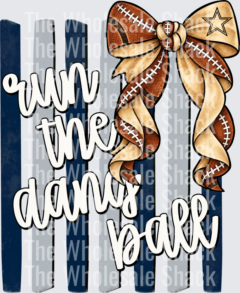 Run The Dang Ball-Navy and Gray