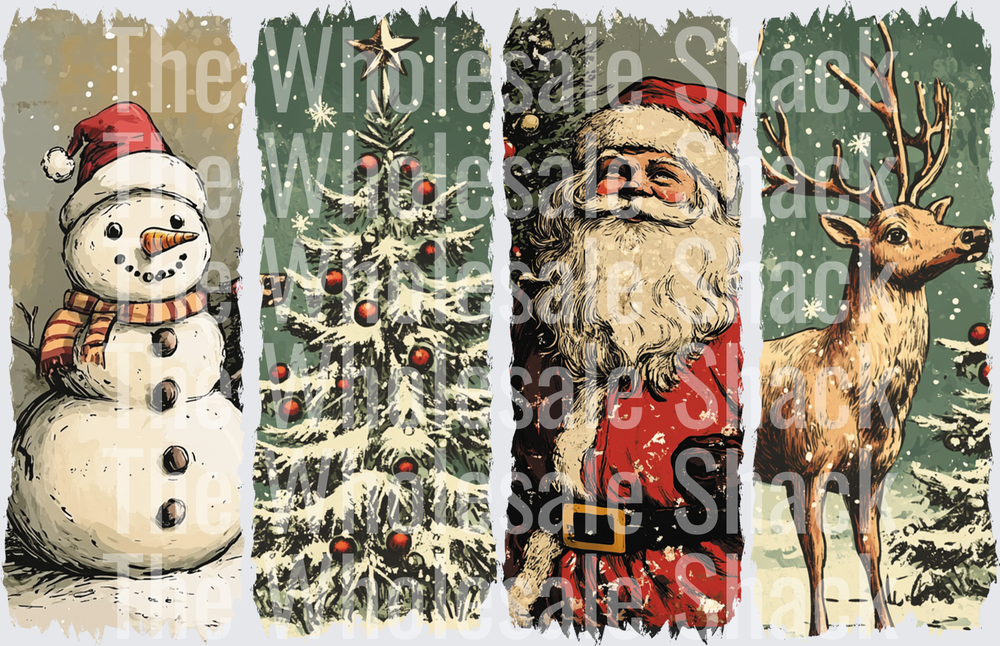 Retro Christmas Characters