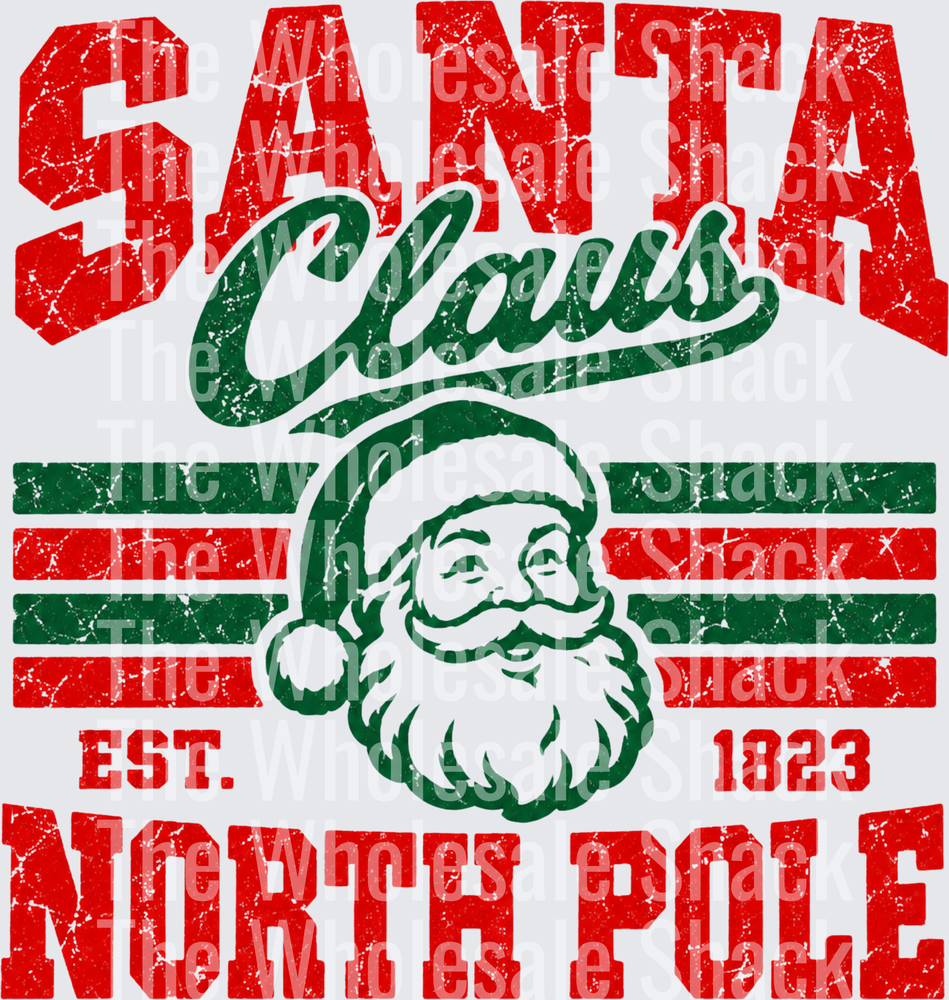 Santa Claus North pole DTF Transfers