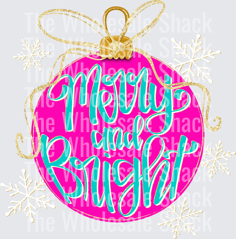 Merry and Bright- Pink Christmas