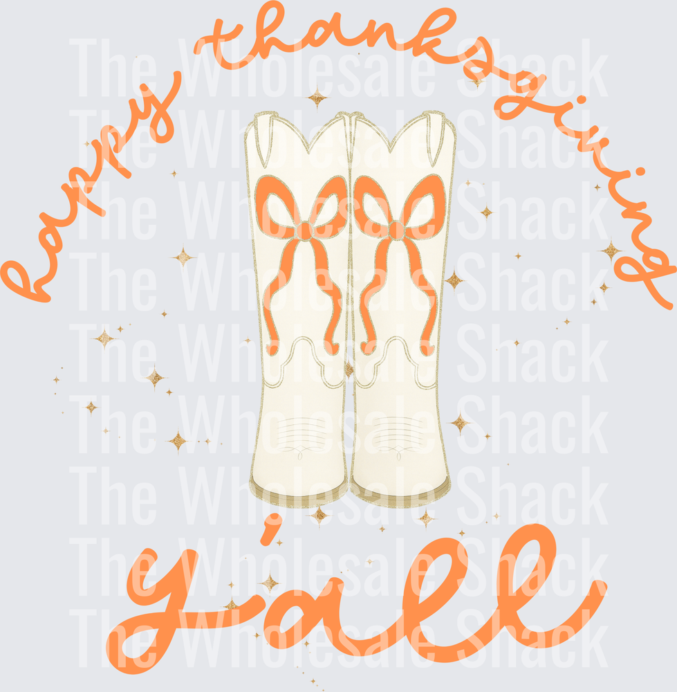 Happy thanksgiving Yall DTF Transfers