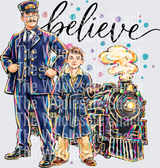 Believe Polar Express DTF Transfers